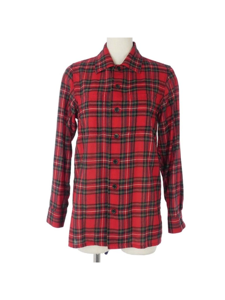 Saint Laurent Paris Check Shirt Flannel Long Sleeve Xs